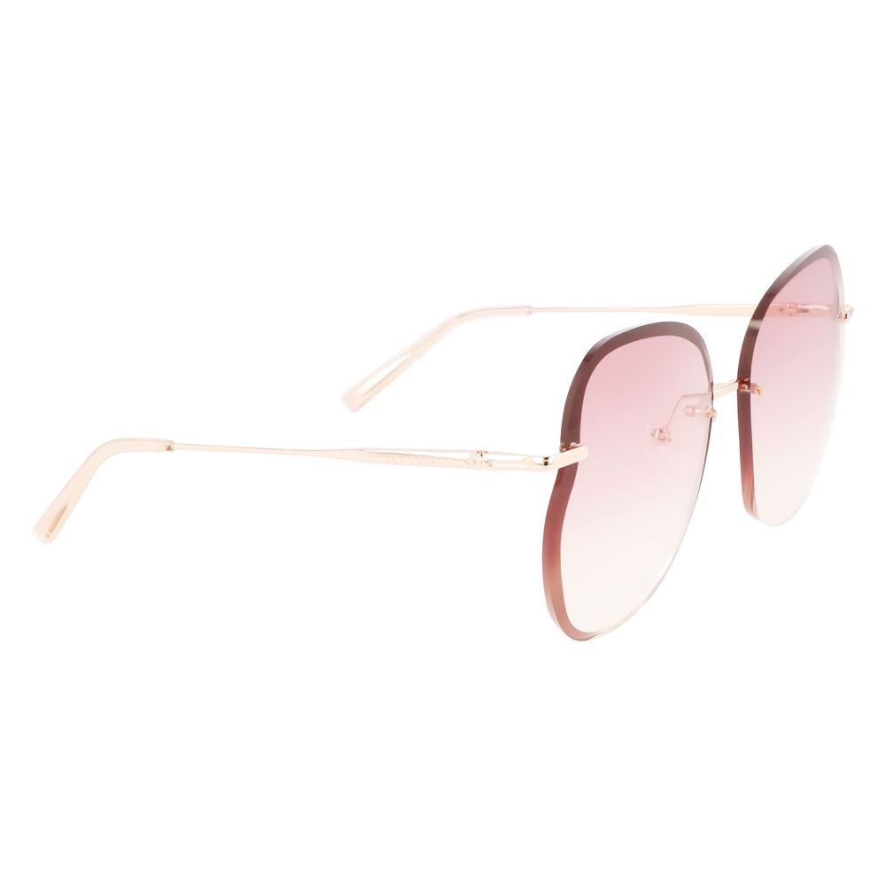 Longchamp Rose Gold Metal Women's Sunglasses