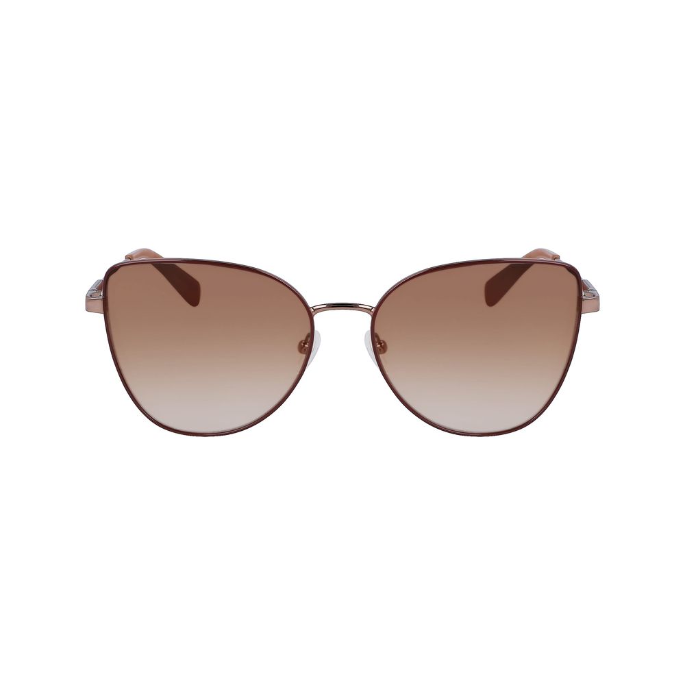 Longchamp Gold Metal Women's Sunglasses