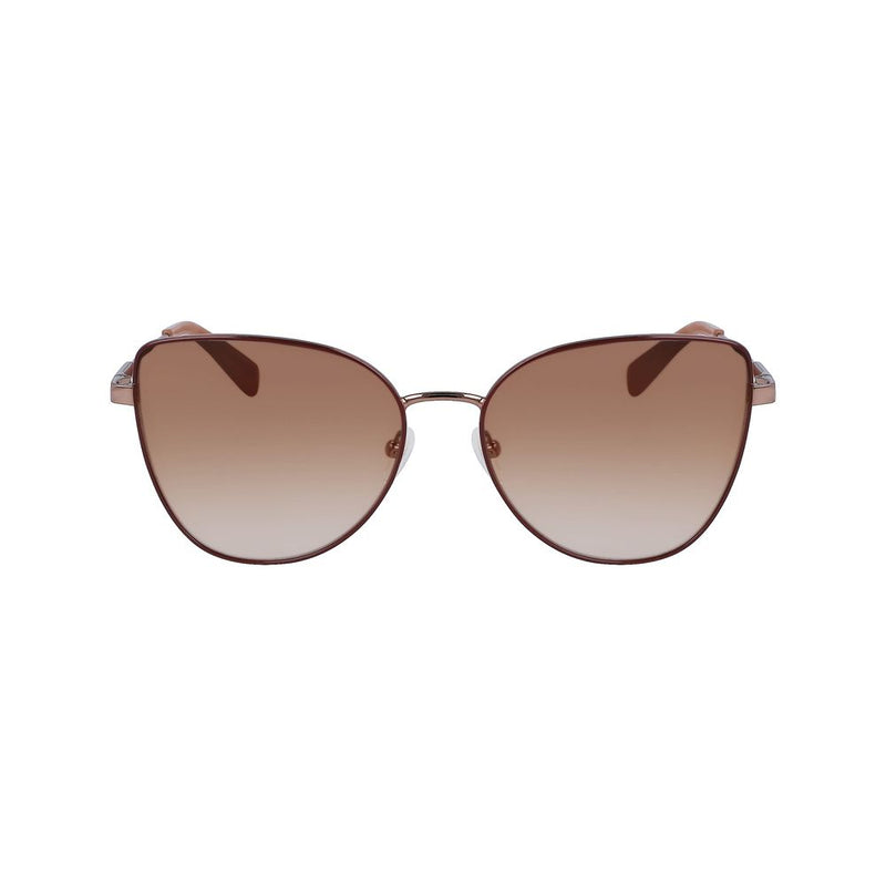 Longchamp Gold Metal Women's Sunglasses