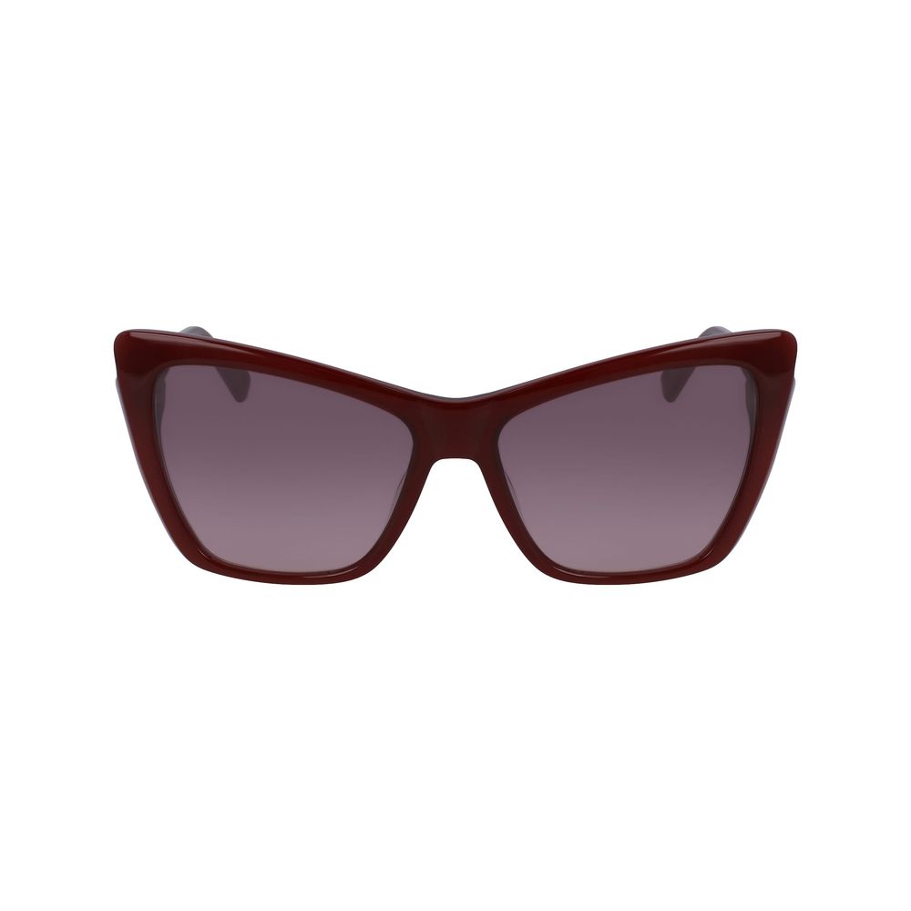 Longchamp Red Acetate Women's Sunglasses