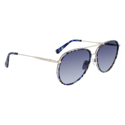 Longchamp Gold Metal Women's Sunglasses