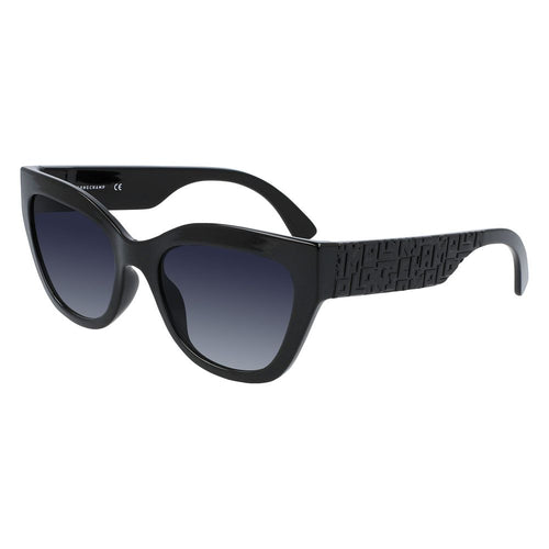 Longchamp Black Injected Women's Sunglasses