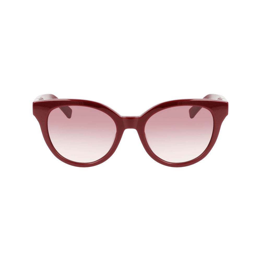 Longchamp Red Acetate Women's Sunglasses