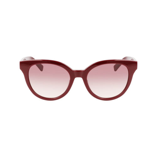 Longchamp Red Acetate Women's Sunglasses