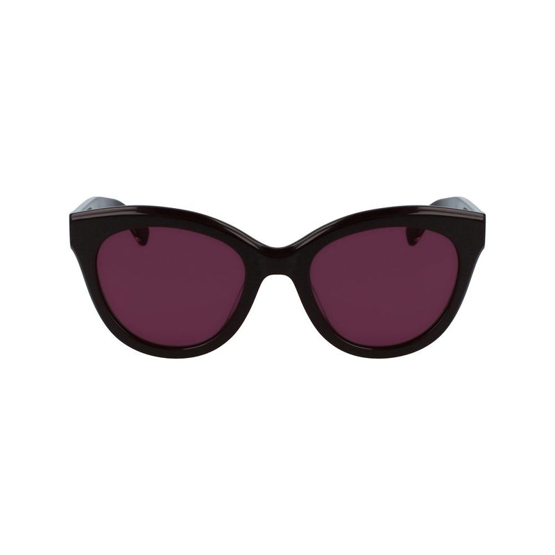 Longchamp Purple Acetate Women's Sunglasses