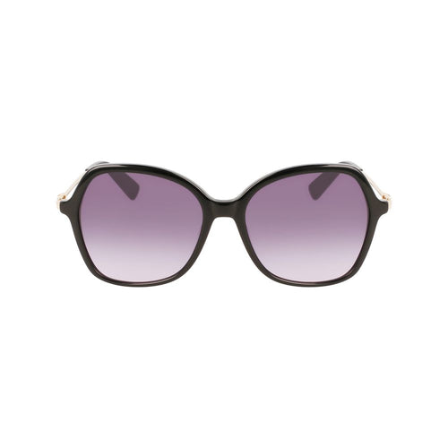 Longchamp Black Acetate Women's Sunglasses