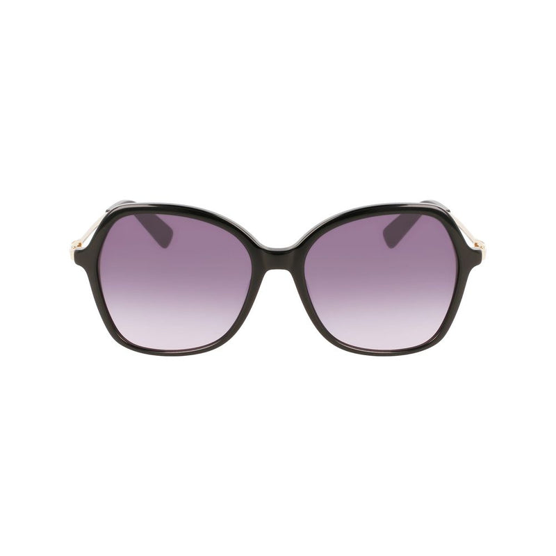 Longchamp Black Acetate Women's Sunglasses