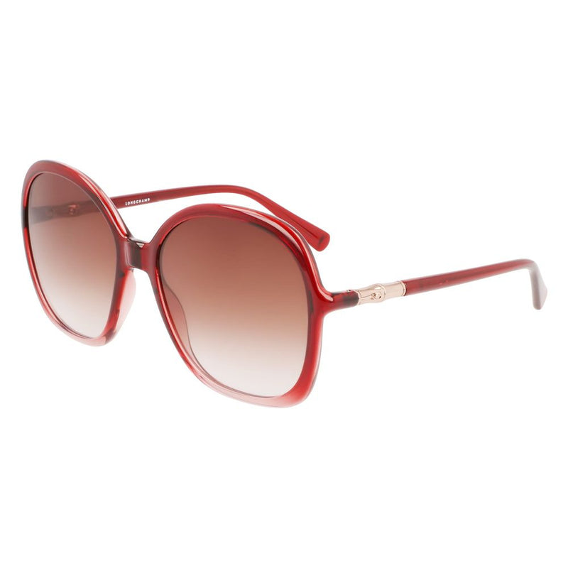 Longchamp Red Bio Injected Women's Sunglasses