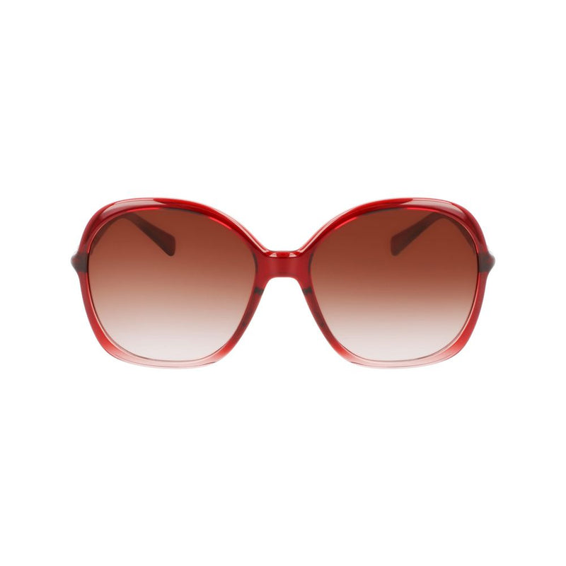 Longchamp Red Bio Injected Women's Sunglasses