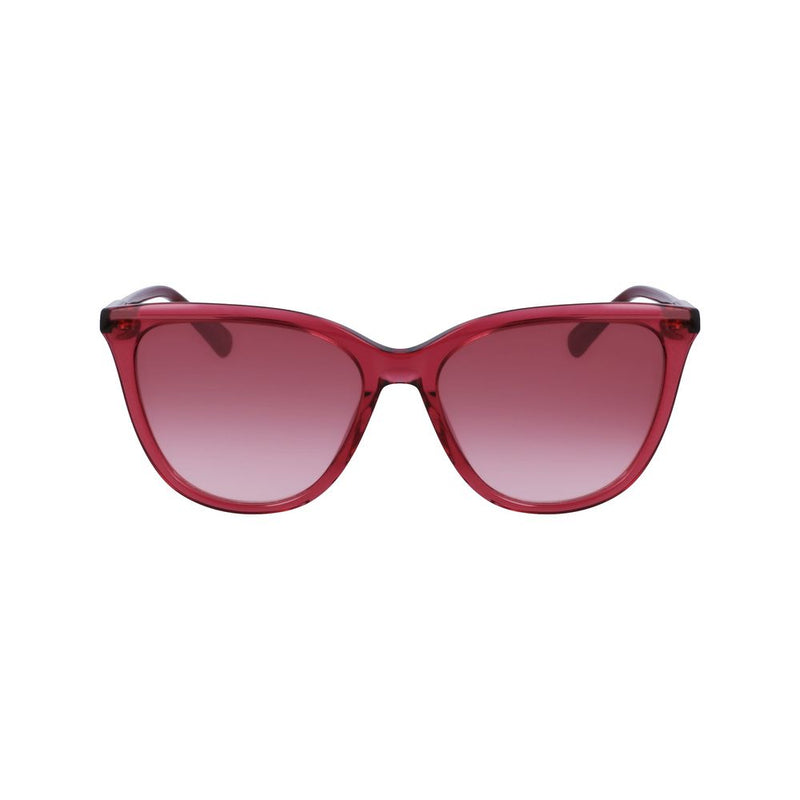 Longchamp Red Acetate Women's Sunglasses