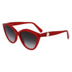 Longchamp Red Acetate Women's Sunglasses