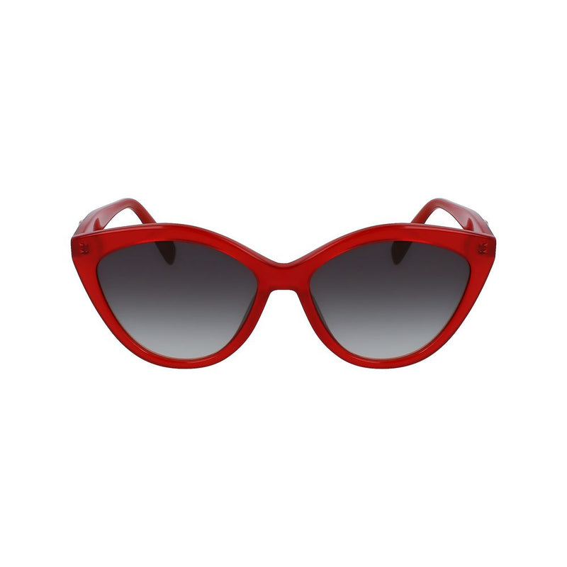 Longchamp Red Acetate Women's Sunglasses