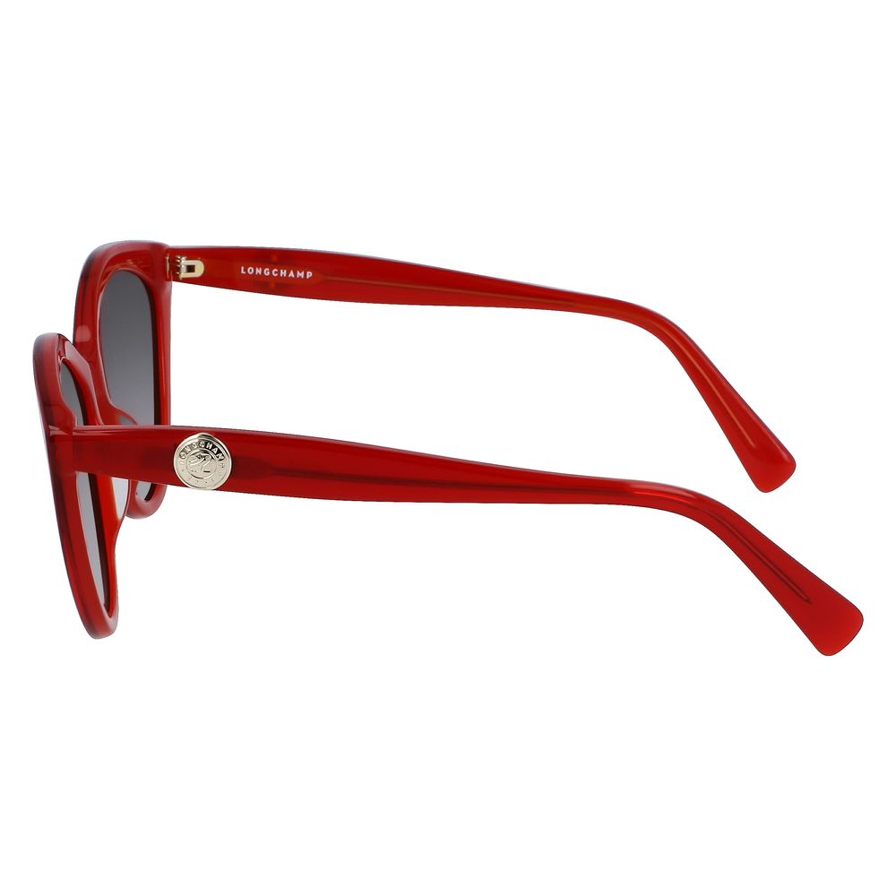 Longchamp Red Acetate Women's Sunglasses