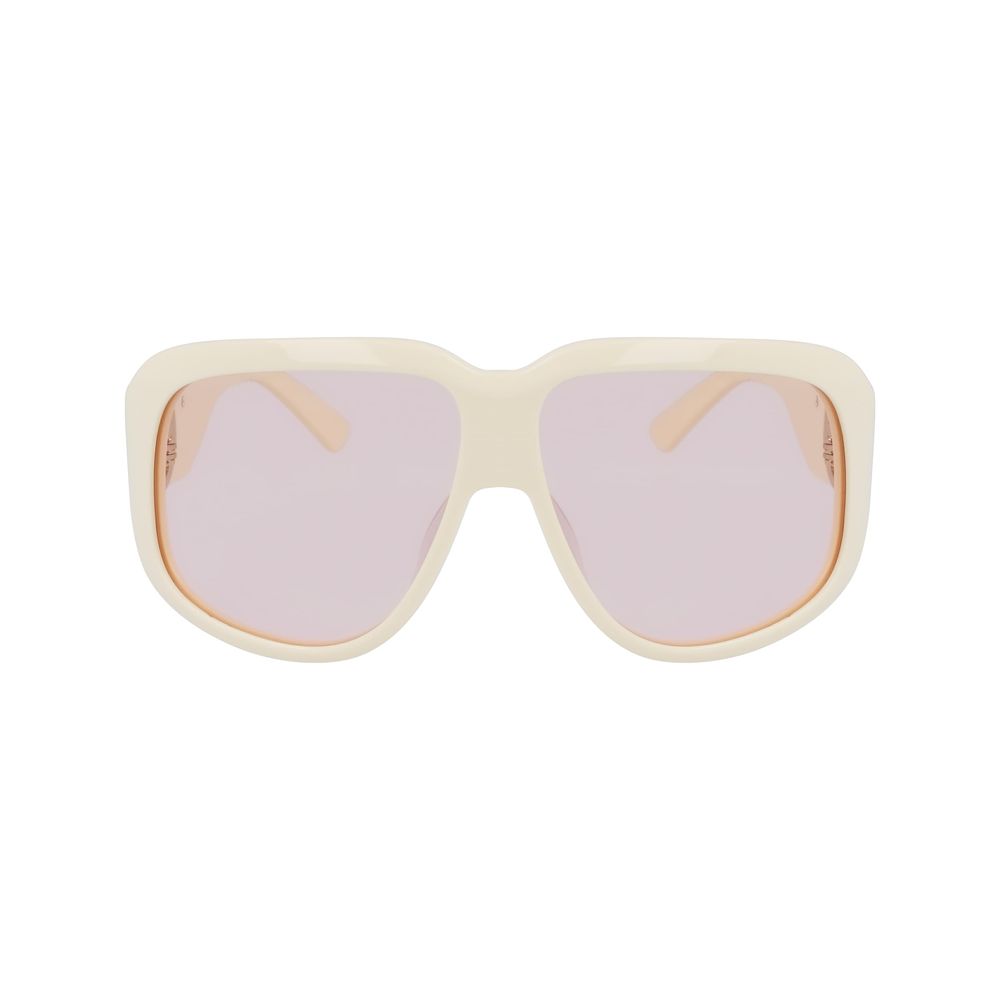 Longchamp White Acetate Women's Sunglasses