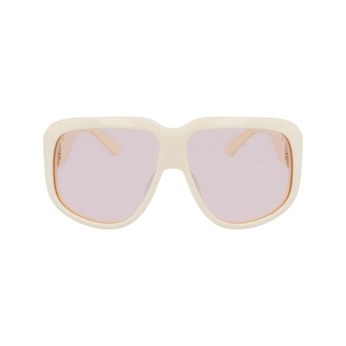 Longchamp White Acetate Women's Sunglasses