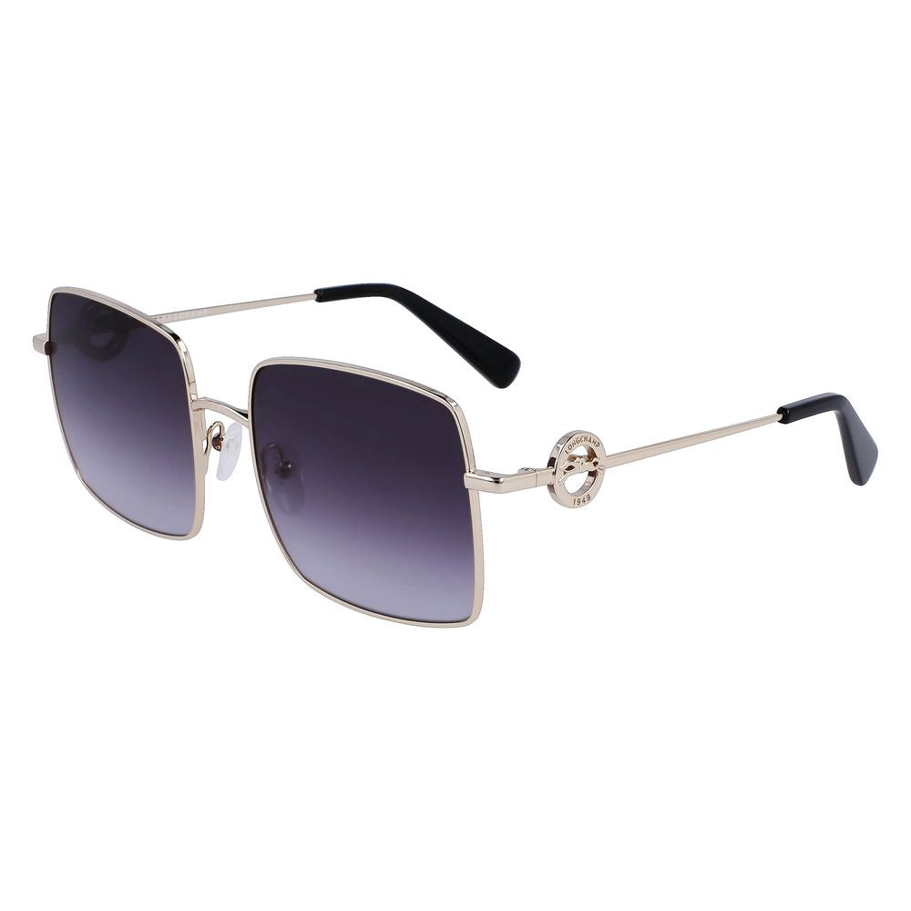 Longchamp Gold Metal Women's Sunglasses