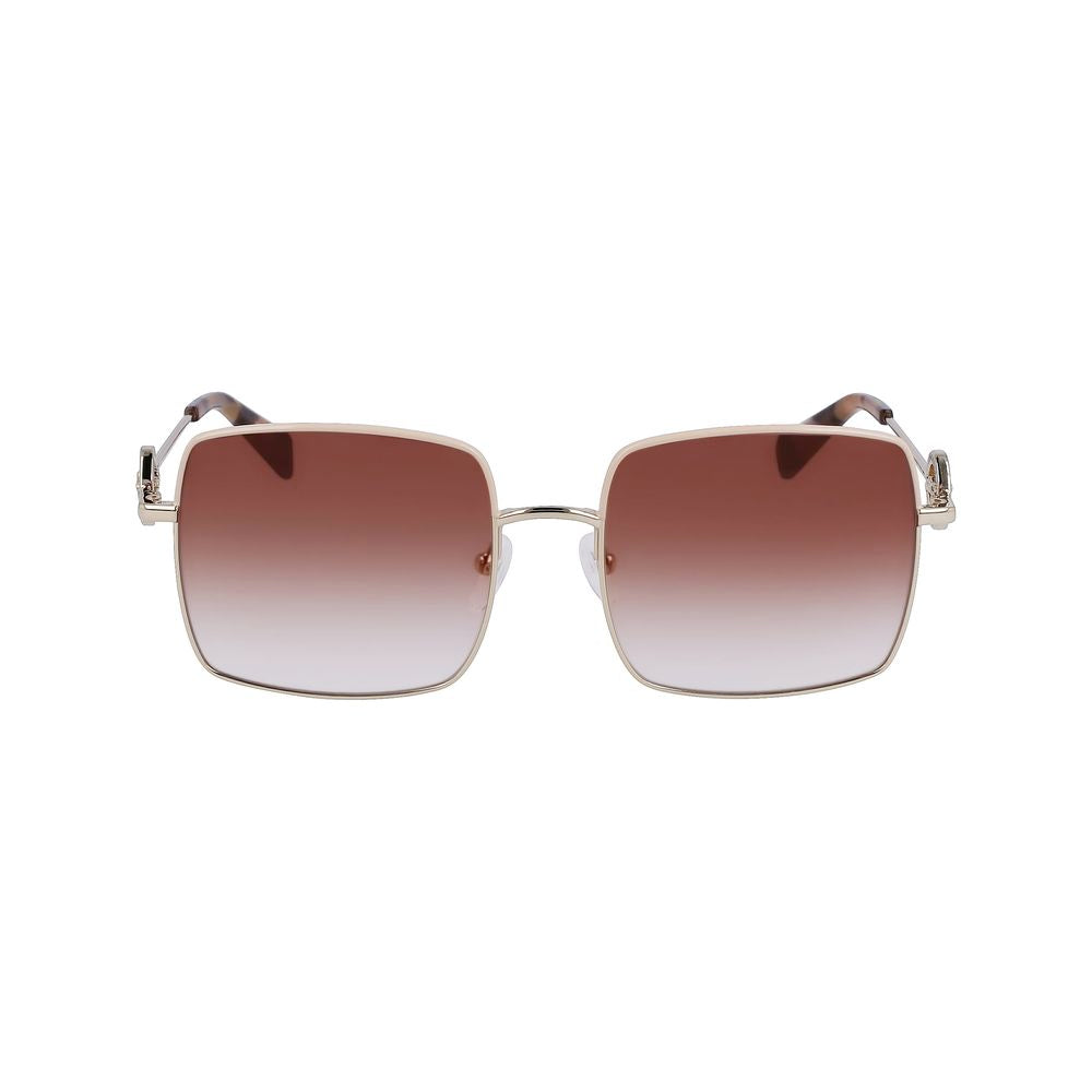 Longchamp Gold Metal Women's Sunglasses