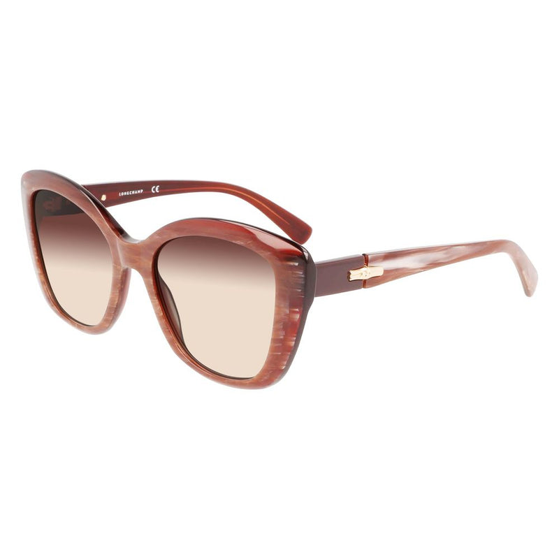 Longchamp Red Acetate Women's Sunglasses