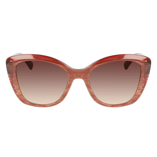 Longchamp Red Acetate Women's Sunglasses