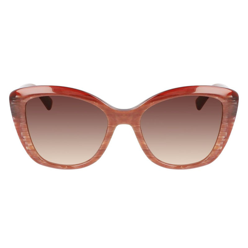 Longchamp Red Acetate Women's Sunglasses