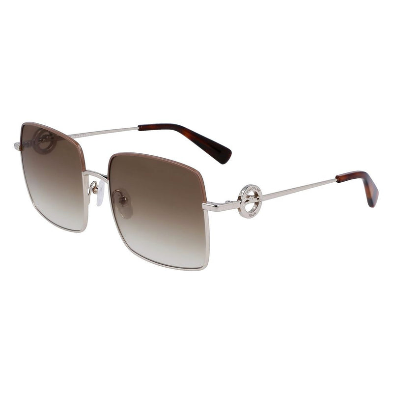 Longchamp Gold Metal Women's Sunglasses