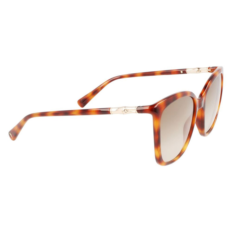 Longchamp Brown Injected Women's Sunglasses