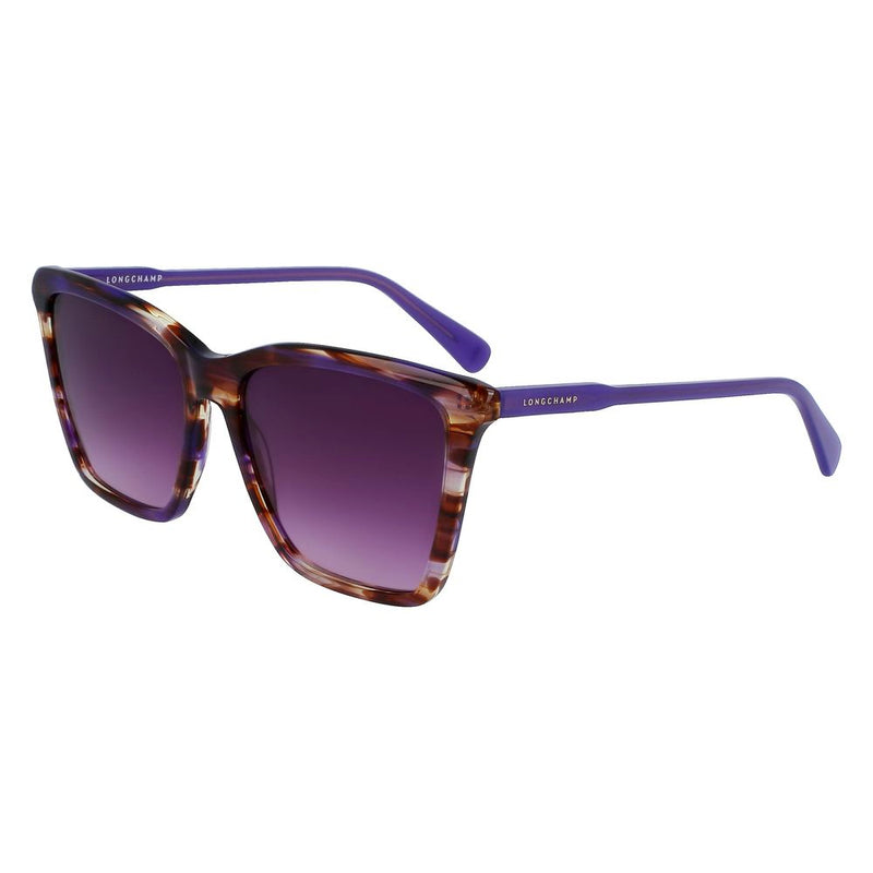 Longchamp Purple Acetate Women's Sunglasses