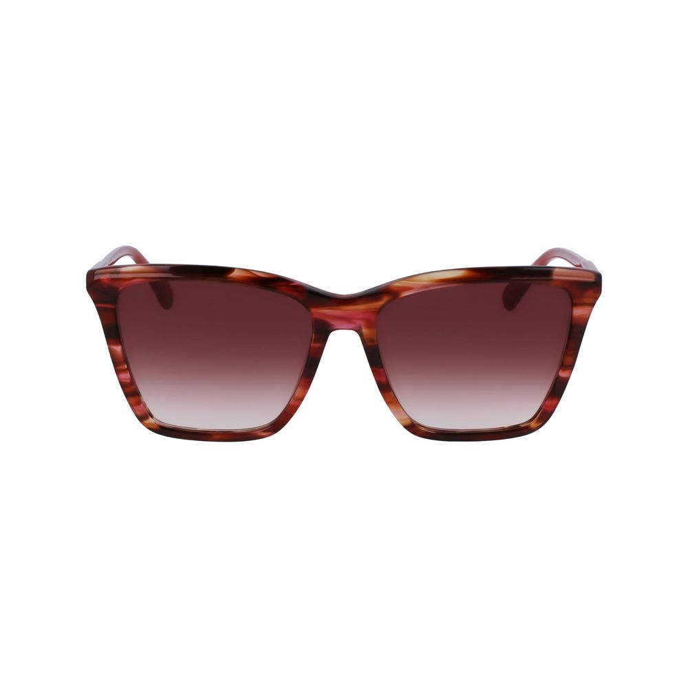 Longchamp Red Acetate Women's Sunglasses