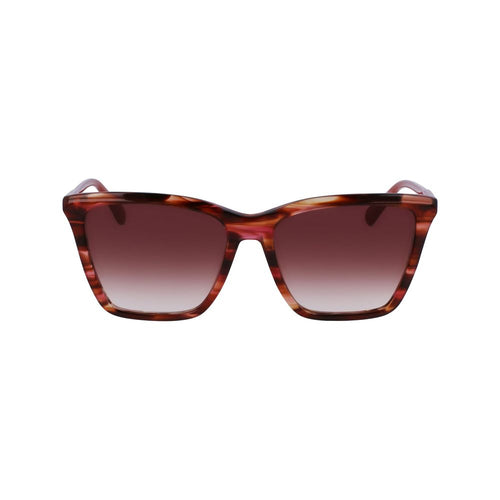 Longchamp Red Acetate Women's Sunglasses