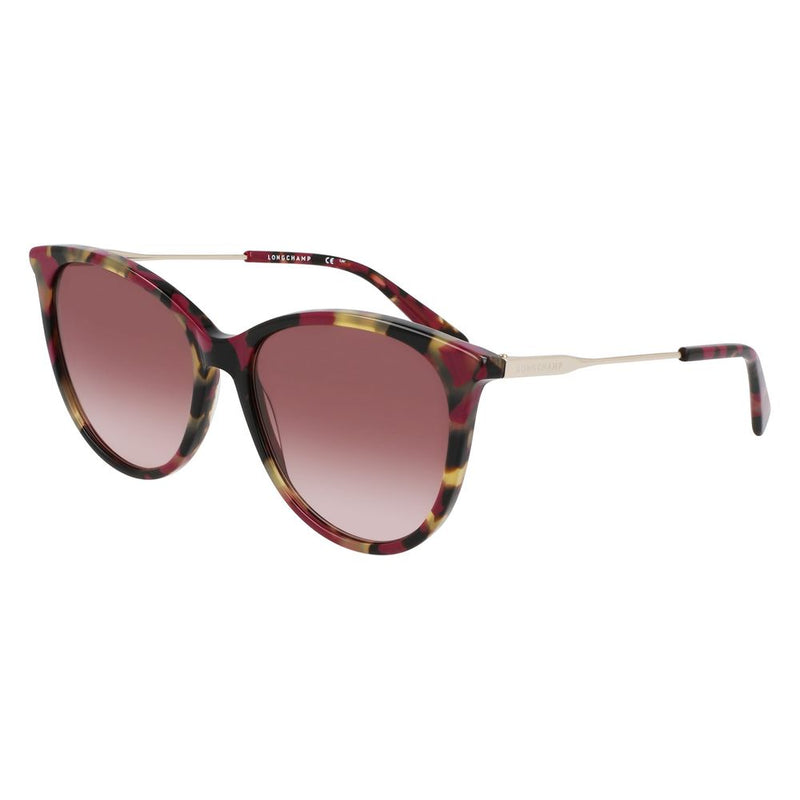 Longchamp Red Acetate Women's Sunglasses