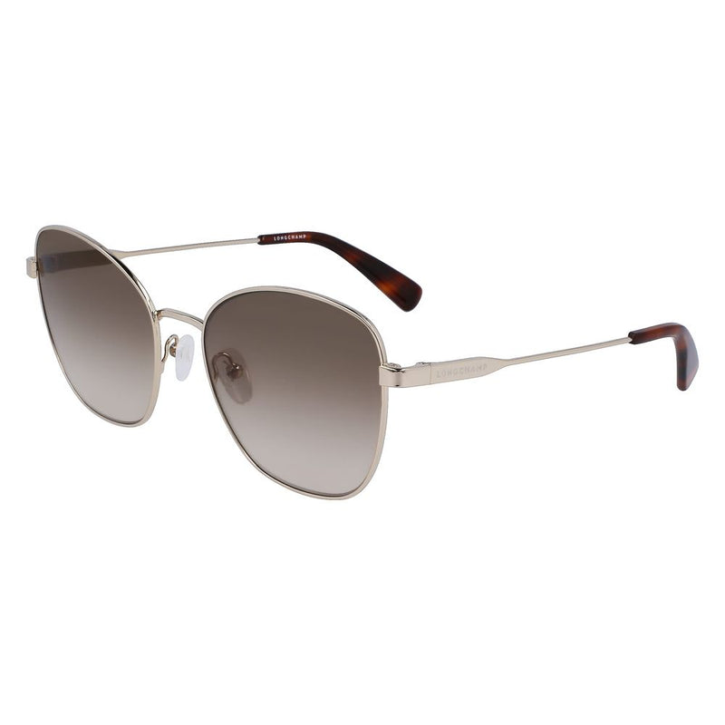 Longchamp Gold Metal Women's Sunglasses