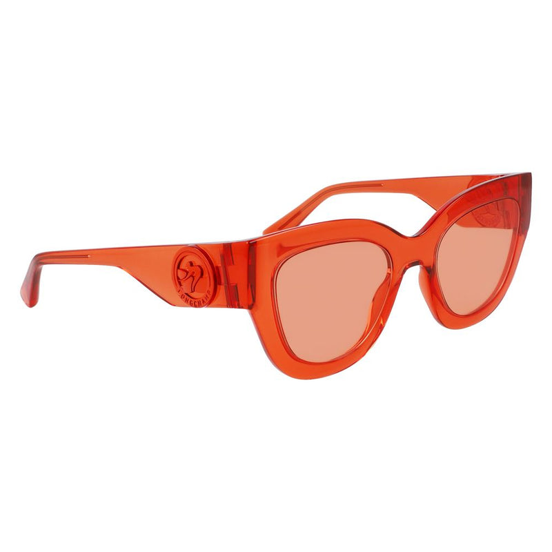 Longchamp Orange Injected Women's Sunglasses