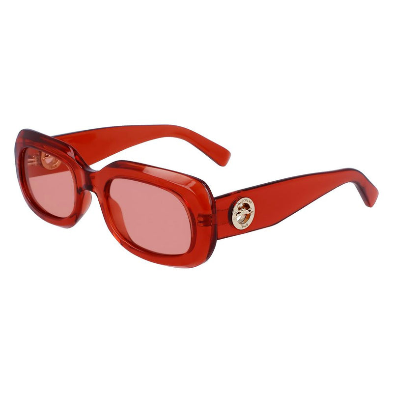 Longchamp Orange Injected Women's Sunglasses