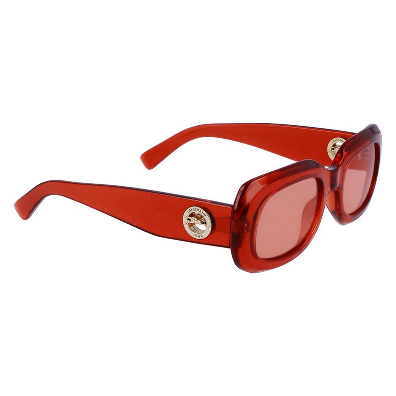 Longchamp Orange Injected Women's Sunglasses