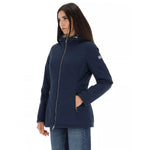 Yes Zee Blue Nylon Jackets & Women's Coat