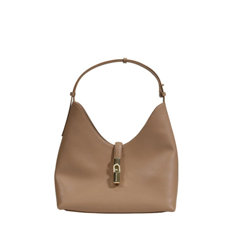 Furla Beige Leather Women's Handbag