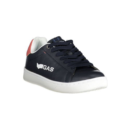 Gas Blue Artificial Leather Men's Sneaker