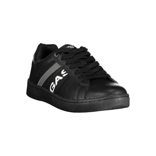 Gas Black Artificial Leather Men's Sneaker