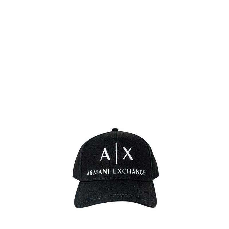 Armani Exchange Black Cotton Hats & Men's Cap