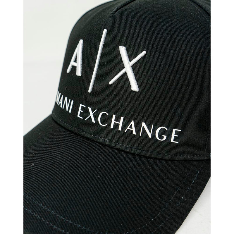 Armani Exchange Black Cotton Hats & Men's Cap