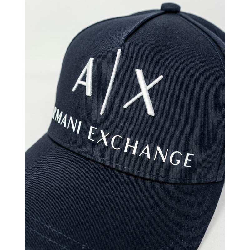 Armani Exchange Blue Cotton Hats & Men's Cap