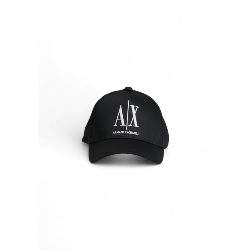 Armani Exchange Black Cotton Hats & Men's Cap