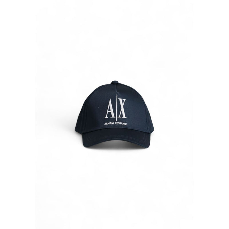 Armani Exchange Blue Cotton Hats & Men's Cap