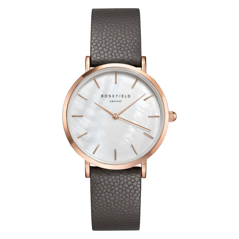 Rosefield Gray Leather Women's Watch