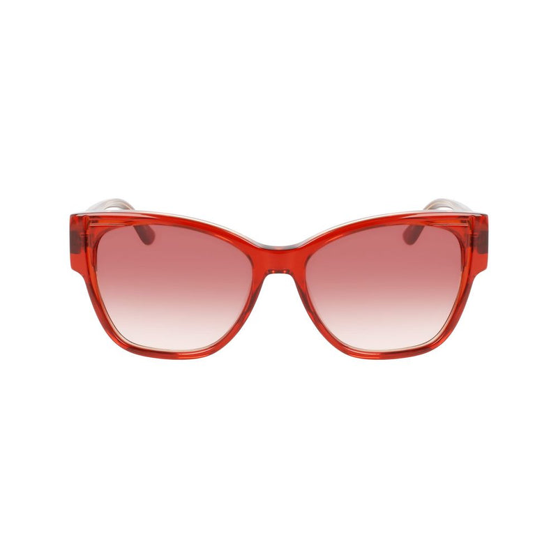 Karl Lagerfeld Orange Acetate Women's Sunglasses