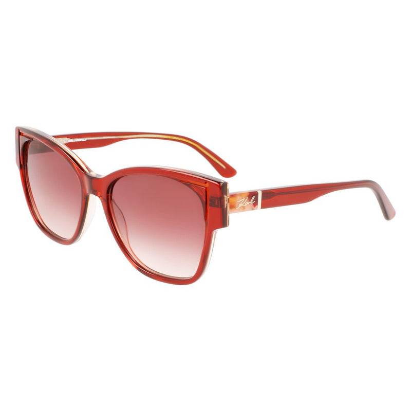 Karl Lagerfeld Orange Acetate Women's Sunglasses