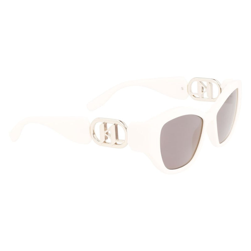 Karl Lagerfeld White Injected Women's Sunglasses