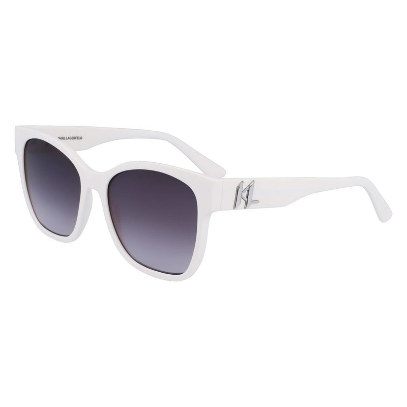 Karl Lagerfeld White Injected Women's Sunglasses