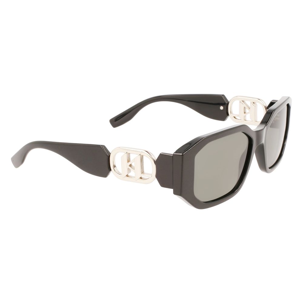 Karl Lagerfeld Black Injected Women's Sunglasses