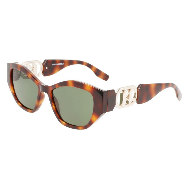 Karl Lagerfeld Brown Injected Women's Sunglasses